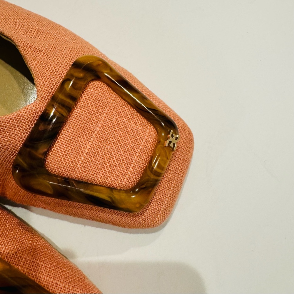 SAM EDELMAN NEW YORK Womens Coral Padded Lavina Square Toe Slip On Mules Sz 11 - Picture 12 of 13